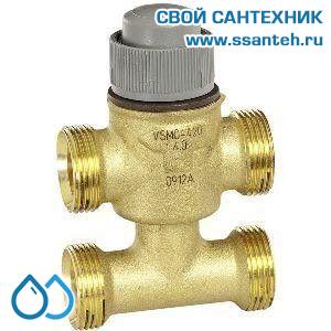 10083 Honeywell, VSMF-420-2.5 Клапан трехходовой с байпасом регулирующий резьбовой, PN16, DN20, Kvs 2.5, 6.5мм, 2…120 °C