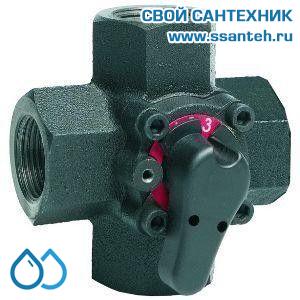 10276 Honeywell V5442A1022 Клапан четырехходовой поворотный муфтовый, PN6, DN20, Kvs 4, 2…110 °C