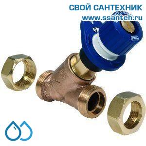 12550 Honeywell, V5010X0040 Клапан запорно-балансировочный, DN40, НР, Kvs 22,0м3, синий