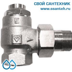 14868 HERZ 1372403 Клапан для отключения радиатора угловой, 1", Kvs 10,5 м3/час, PN 10 бар, 110°C, с высокой пропускной способностью