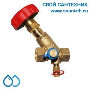 15134 HERZ 1411756 Клапан балансировочный для отопления с измерительными клапанами, DN50, 2", PN20, Kvs 47,89 м3/час, 110°С, Штремакс-М