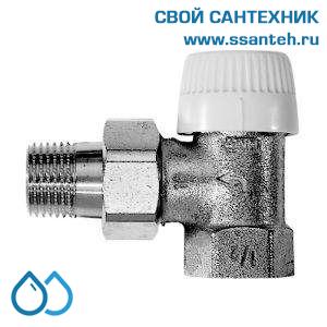 17950 Honeywell V2020EVS10 Клапан термостатический радиаторный угловой, 3/8", Kvs 0.75, Ру 10, 130 С, dPmax=1бар, NF, с предварительной настройкой