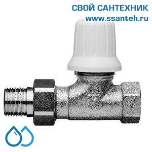 18015 Honeywell, V2605D0015 Клапан ручной радиаторный регулировочный прямой, 1/2" , Kvs 1.7, Ру 10, 120С, с предварительной настройкой