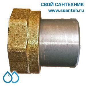 18809 Termicus Соединитель накидная гайка 1 1/2" ВР со штуцером приварным L=41,5 мм, сталь шт.