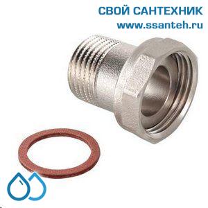 18943 Накидная гайка 3/4" со штуцером 3/4" наружная резьба 