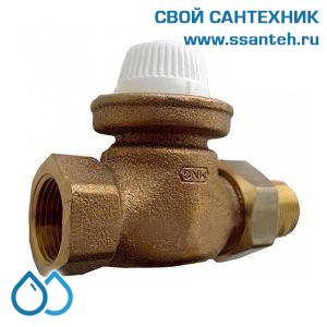 08211 Honeywell V2050DH015 Клапан термостатический радиаторный прямой, 1/2", Kvs 3.5, для гравитационных систем