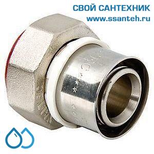 00964 Соединитель пресс c накидной гайкой 16 х 1/2"